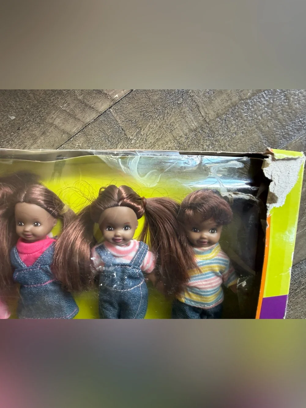 Vintage Just Kidz Jean Day 6 Doll Set New in Box Discontinued Kmart